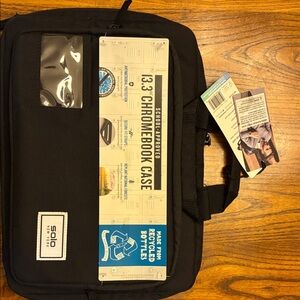 Black 13.3" Chromebook Case - Padded Laptop Sleeve